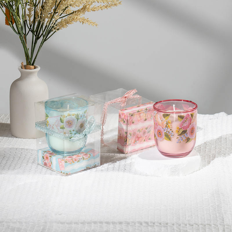 어머니날 둥근 유리컵 향초 - 에코 소이 캔들 제조 업체