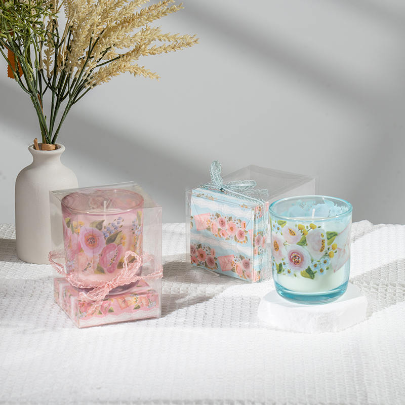 어머니날 둥근 유리컵 향초 - 에코 소이 캔들 제조 업체