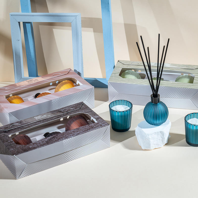 세로 줄무늬 작은 안경 향초 X2 세로 줄무늬 작은 전구 휘발성 리드 디퓨저 병