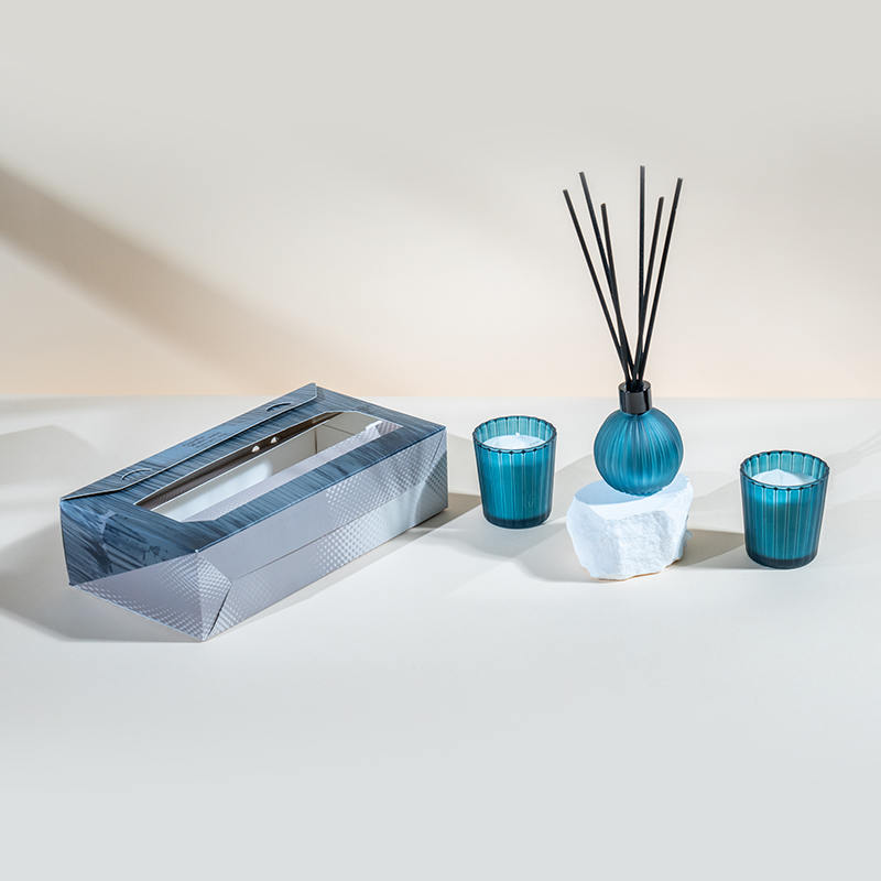 세로 줄무늬 작은 안경 향초 X2 세로 줄무늬 작은 전구 휘발성 리드 디퓨저 병