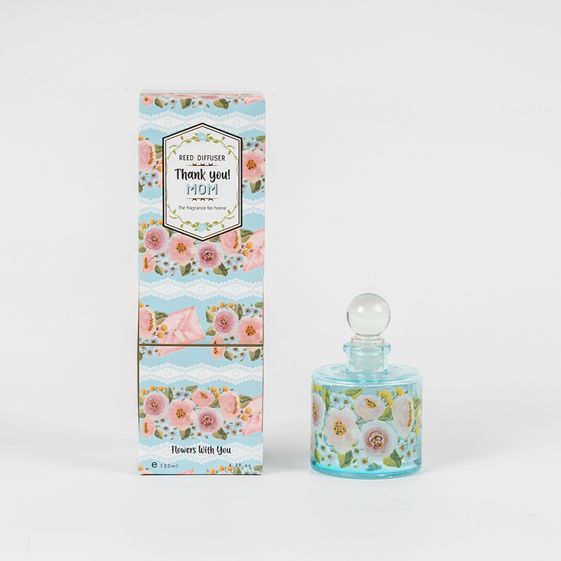 어머니날 우아한 둥근 유리병 리드 디퓨저