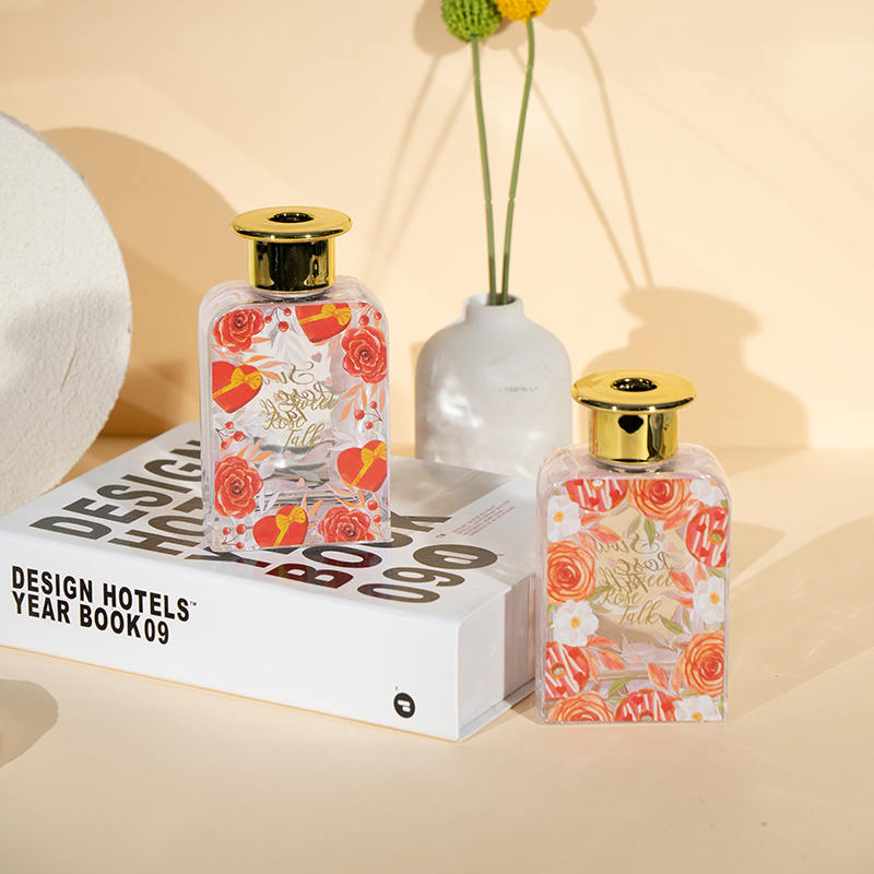 발렌타인 하이 사각 유리병 리드 디퓨저-프리미엄 오일 발렌타인 컬렉션
